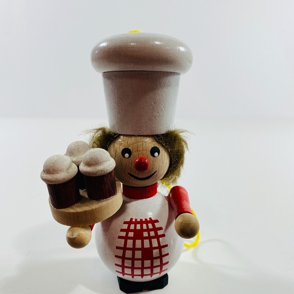 Steinbach Cup Cake Maker Wooden Christmas Ornament - Picture 3 of 7
